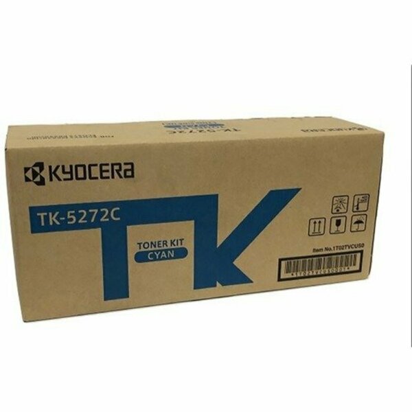 Kyocera Toner Cartridge, 6230/6630, 6000 Yield, Cyan KYOTK5272C